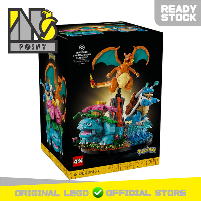 LEGO 72153 - Pokémon - Venusaur, Charizard and Blastoise