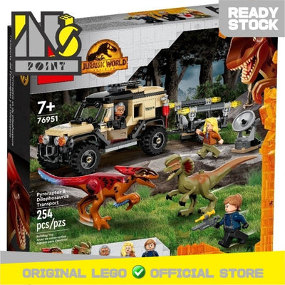 LEGO 76951 - Jurassic World - Pyroraptor & Dilophosaurus Transport