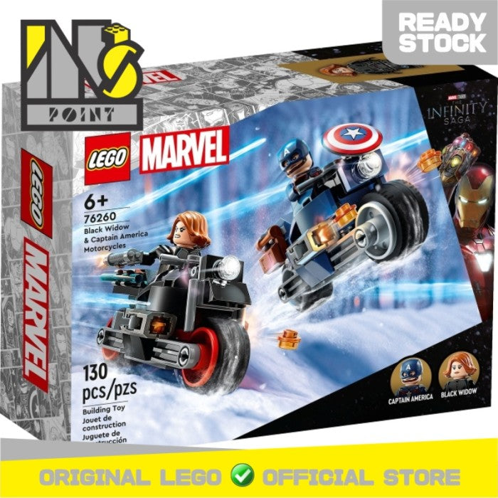 LEGO 76260 - Super Heroes - Black Widow & Captain America Motorcycles