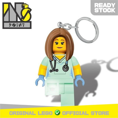 LEGO LGL-KE156 - KEYCHAIN - LED KEYLIGHT Long Hair Nurse