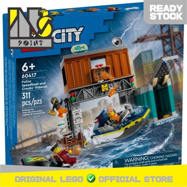 LEGO 60417 - City - Police Speedboat and Crooks' Hideout